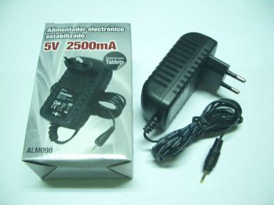 Alimentador Electrónico Universal 5v/2A Jack 2,5x0,75x10,7mm Cargador Tablet