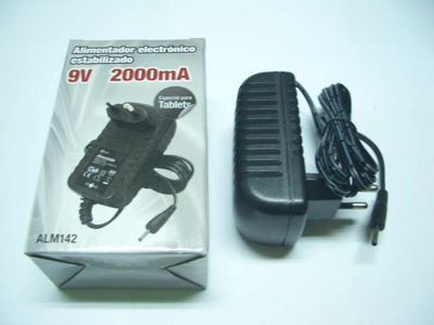 Alimentador Electrónico Universal 9v/2,0A Jack 3,0x1,1x12,0mm Cargador Tablet
