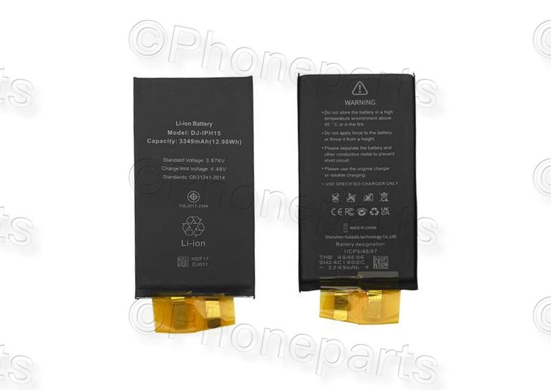 Batería Apple Iphone 15 sin BMS + Pegatina