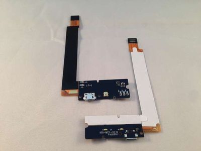 Cable Flex con Placa Conector Carga Micro USB + Micro BQ Aquaris E4.5