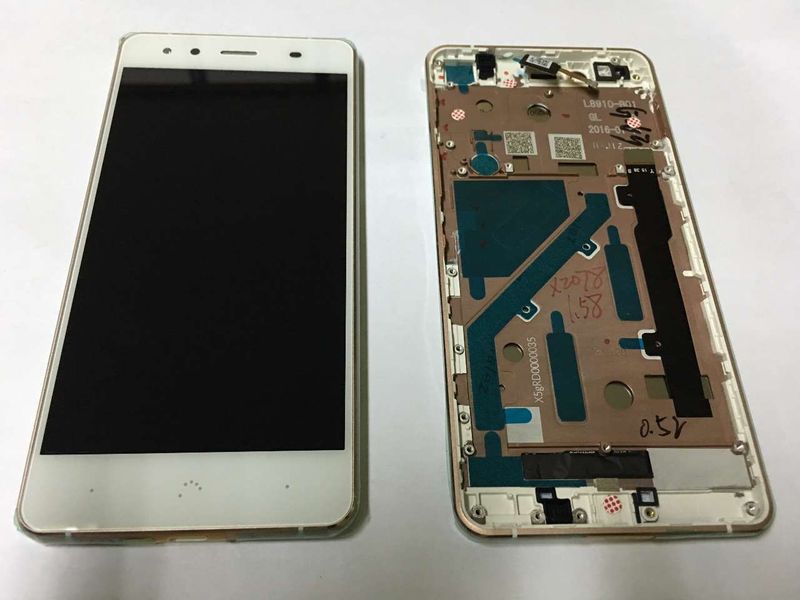 Pantalla Completa BQ Aquaris X5 Blanco Rosa Oro RECUPERADA