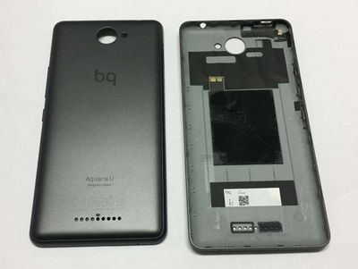 Carcasa Trasera Tapa Batería BQ Aquaris U Gris Antracita
