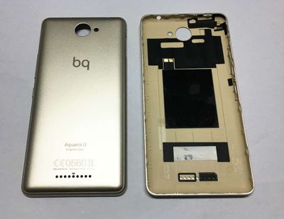 Carcasa Trasera Tapa Batería BQ Aquaris U Dorado