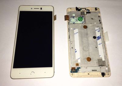 Pantalla Completa BQ Aquaris U Plus Blanco dorado