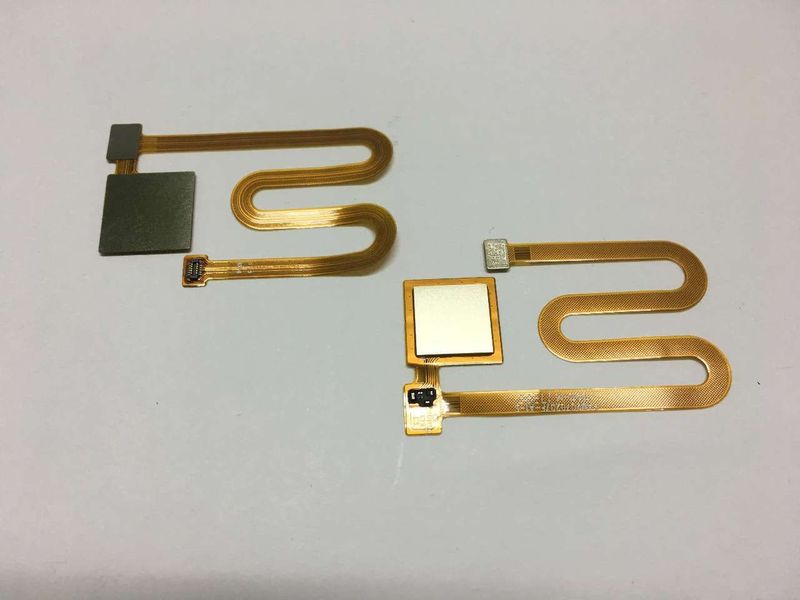 Cable Flex Sensor Huella BQ Aquaris V, V Plus + Blanco Dorado