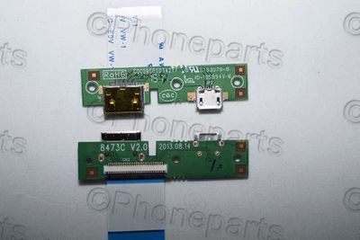 Flex Placa Conector Carga Micro USB y Micro HDMI BQ Maxwell2