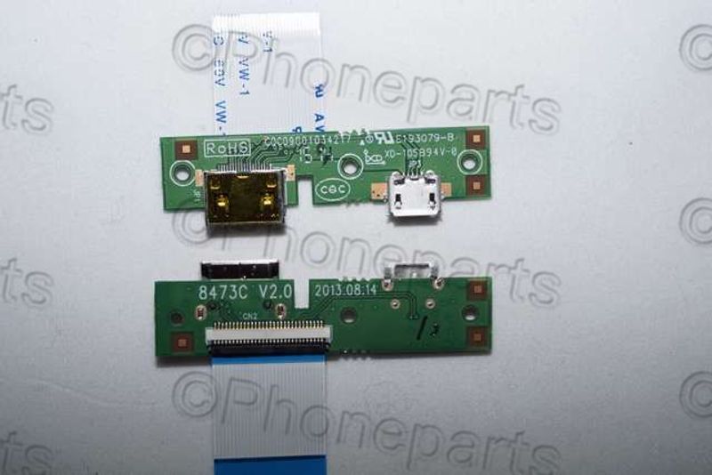 Flex Placa Conector Carga Micro USB y Micro HDMI BQ Maxwell2