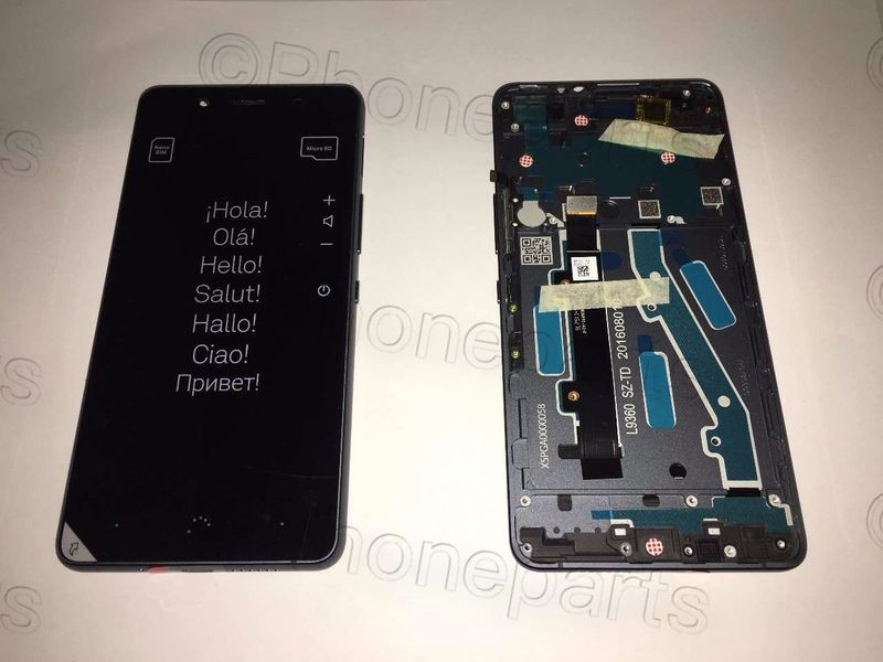 Pantalla Completa BQ Aquaris X5 Plus Gris Acrílico RECUPERADO