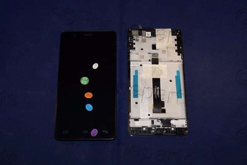 Pantalla Completa BQ E5 4G, E5s Negra con Marco OUTLET