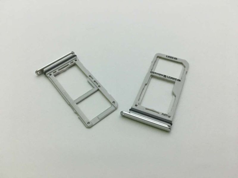 Bandeja Porta Nano SIM y MicroSD Samsung Galaxy S8+ PLUS G955 Plata