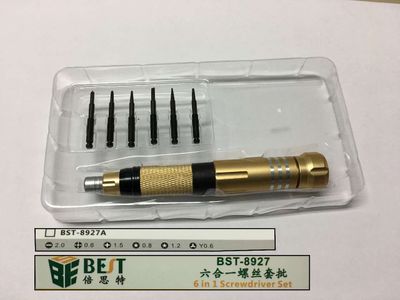 Destornillador Best 6 Puntas, iPhone7, iPhone6, iPhone5, iPhone4, Plano, Estrella