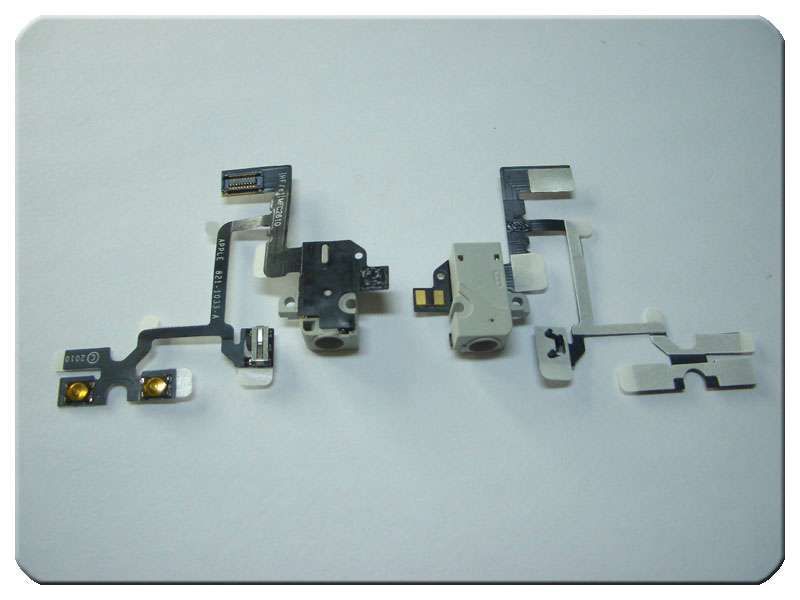 Cable Flex Apple iPhone 4G Conector Audio Blanco Botones Volumen