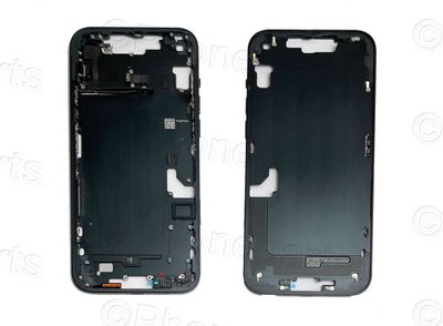 Chasis Intermedio Apple Iphone14 PLUS Original Desmontado con Flex de Volumen y Encendido Azul Medianoche. SWAP Grado A