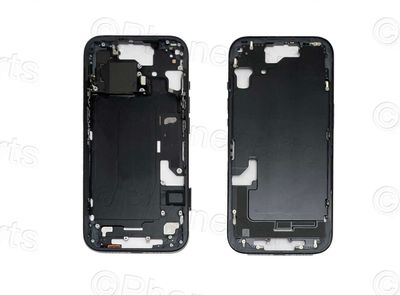 Chasis Intermedio Apple Iphone15 Original Desmontado con Flex de Volumen y Encendido Negro. SWAP Grado A