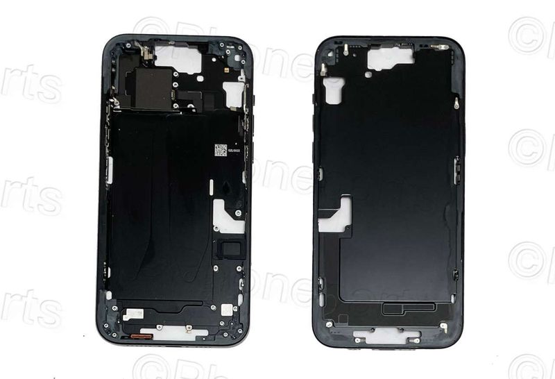 Chasis Intermedio Apple Iphone15 PLUS Original Desmontado con Flex de Volumen y Encendido Negro. SWAP Grado A