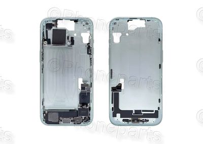 Chasis Intermedio Verde Apple Iphone15 Original Desmontado con Flex de Volumen y Encendido. SWAP Grado A