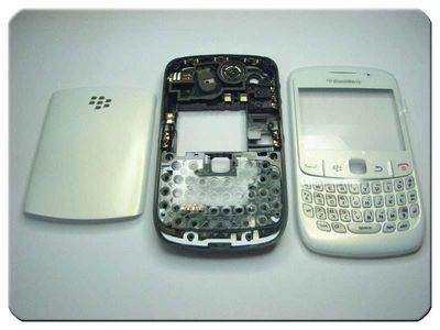 Carcasa Completa BlackBerry 8520 Blanca con Teclado