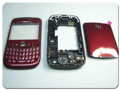 Carcasa Completa con Teclado BlackBerry 8520 Granate