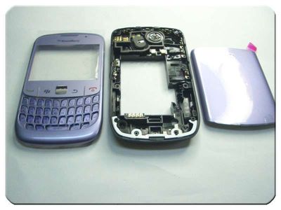 Carcasa Completa con Teclado BlackBerry 8520 Lila Claro
