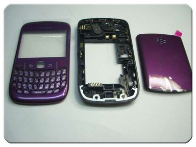 Carcasa Completa con Teclado BlackBerry 8520 Lila Oscuro