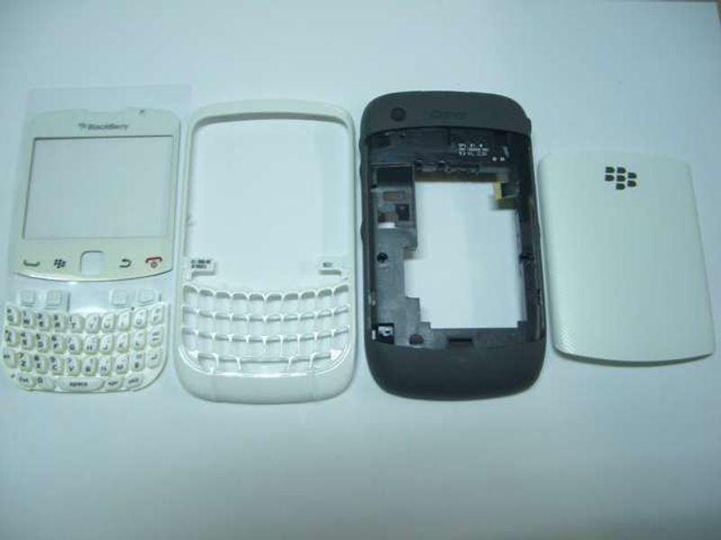 Carcasa Completa BlackBerry 9300 Blanco con Teclado