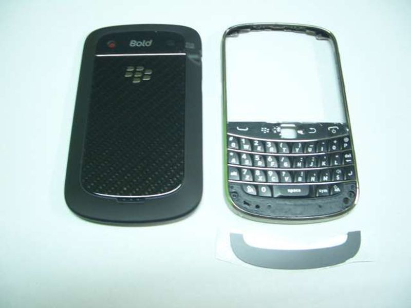 Carcasa Completa BlackBerry 9900 Negra con Teclado