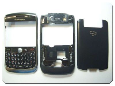 Carcasa Completa BlackBerry 8900 Negra con Teclado
