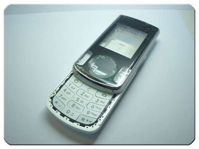 Carcasa Completa LG KF310 Blanca con Frontal Negra