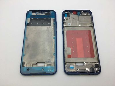 Carcasa Intermedia Marco Frontal con Pegatina Pantalla Huawei P20 Lite, Nova 3E Lite Azul
