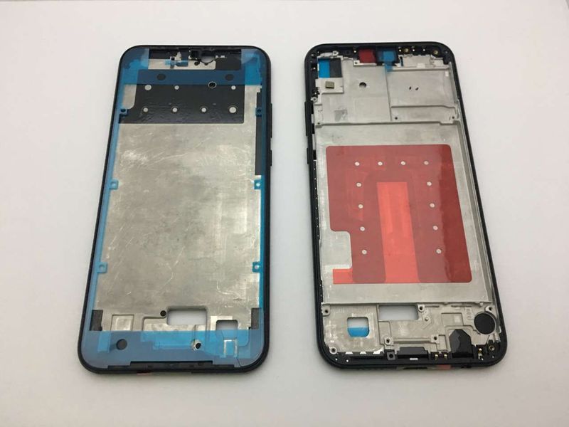 Carcasa Intermedia Marco Frontal con Pegatina Pantalla Huawei P20 Lite, Nova 3E Lite Negro