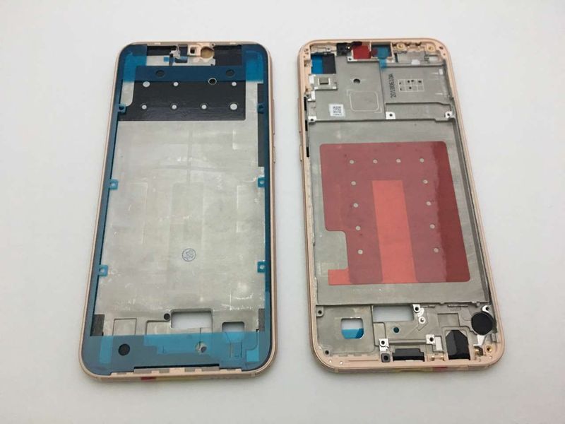 Carcasa Intermedia Marco Frontal con Pegatina Pantalla Huawei P20 Lite, Nova 3E Lite Rosa