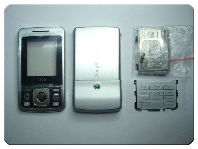 Carcasa Completa Sony-Ericsson T303 Plata
