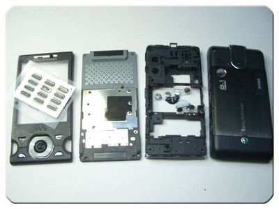 Carcasa Completa Sony-Ericsson W995 Negra / Gris