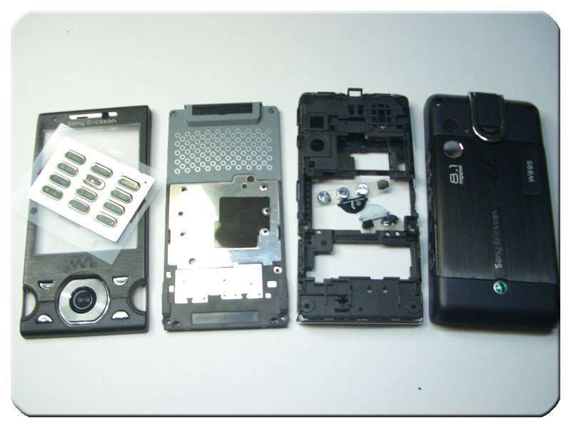 Carcasa Completa Sony-Ericsson W995 Negra / Gris