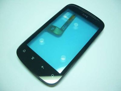Carcasa Frontal con Digitalizador Pantalla Táctil HTC A310 Explorer Negra