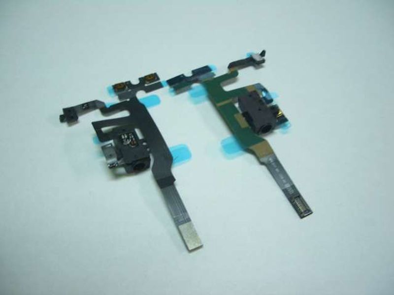 Cable Flex Conector Audio Negro, Botón Volumen y Mute Apple iPhone 4S