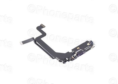Cable Flex Conector Carga Lightning con Micro Apple Iphone14 PRO MAX Lila