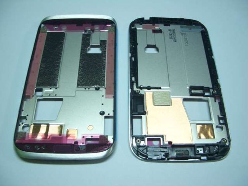 Carcasa Frontal Chasis HTC Desire X Plata con Pega Digitalizador Táctil