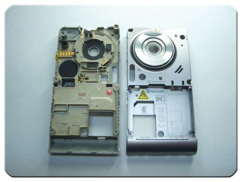 Chasis Carcasa con Flex Zoom Cámara LG KU990 Plata