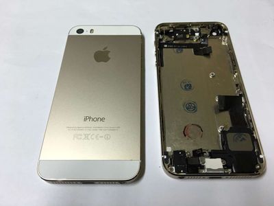 Carcasa Trasera Tapa Batería Chasis Apple iPhone 5S Dorado con Flex