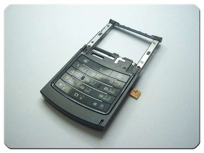 Carcasa Intermedia con Teclado y Flex Samsung S7330 Negra