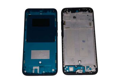 Carcasa Intermedia Marco Frontal con Pegatina Pantalla Xiaomi RedMi7 Negro