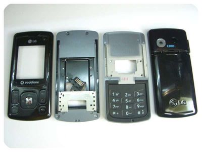 Carcasa Completa con Teclados LG KU380 Negra (Vodafone)