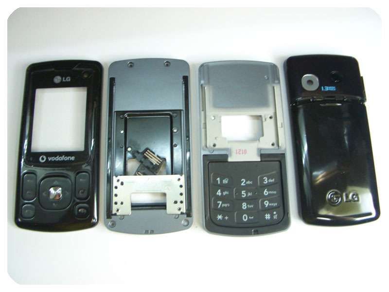 Carcasa Completa con Teclados LG KU380 Negra (Vodafone)