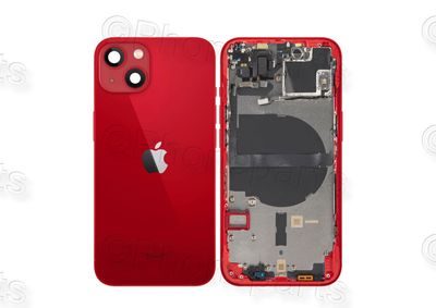 Chasis con Tapa Cristal Trasero Rojo Apple Iphone 13 Original Desmontado con Lente de Cámara, Flex de Volumen, Encendido y Carga Inalámbrica. SWAP Grado A