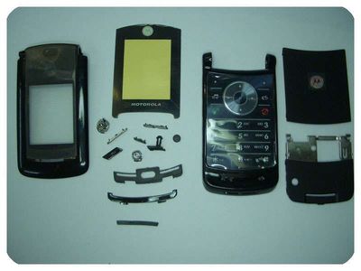 Carcasa Completa Compatible Motorola V8 con Ventanas y Teclado