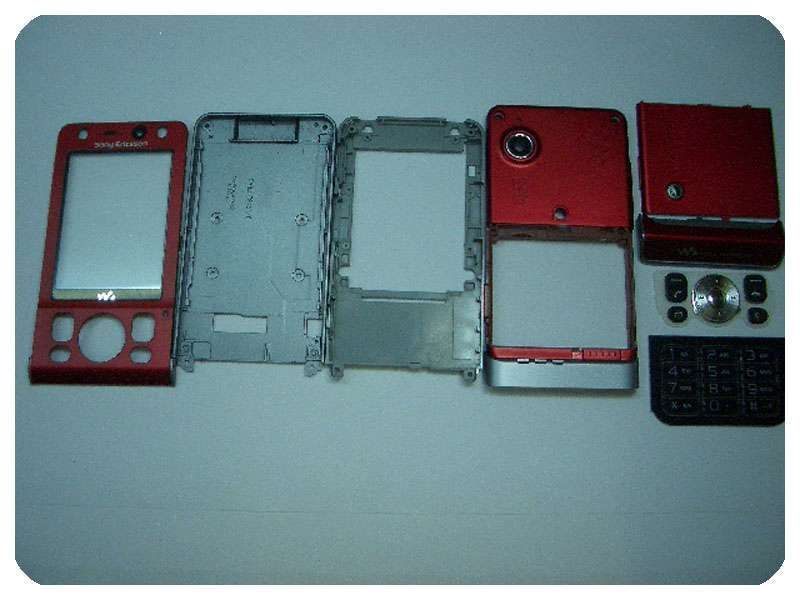 Carcasa Completa Sony-Ericsson W910i Roja con Teclados