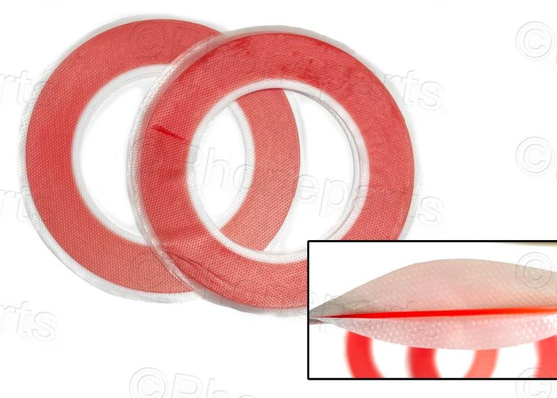 Cinta Roja Pegatina Doble Cara 1 mm Extra Fuerte