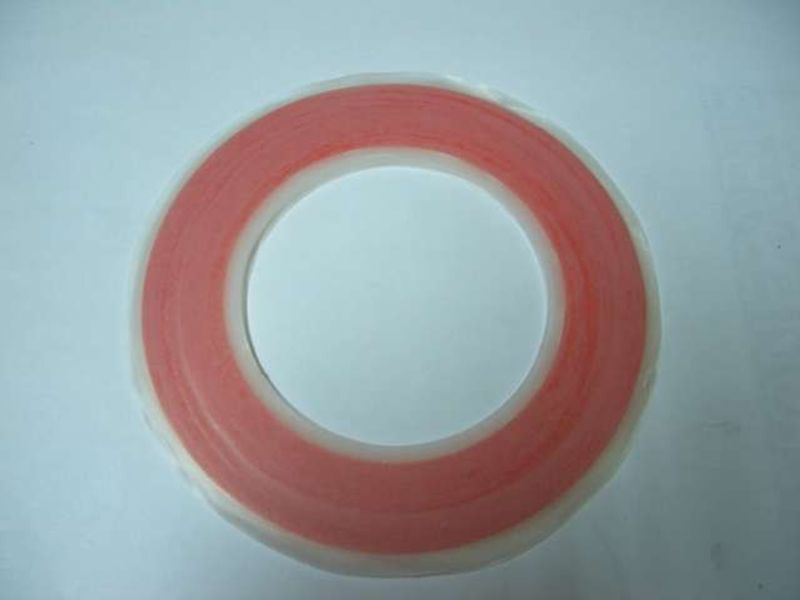 Cinta Roja Pegatina Doble Cara 6mm Extra Fuerte