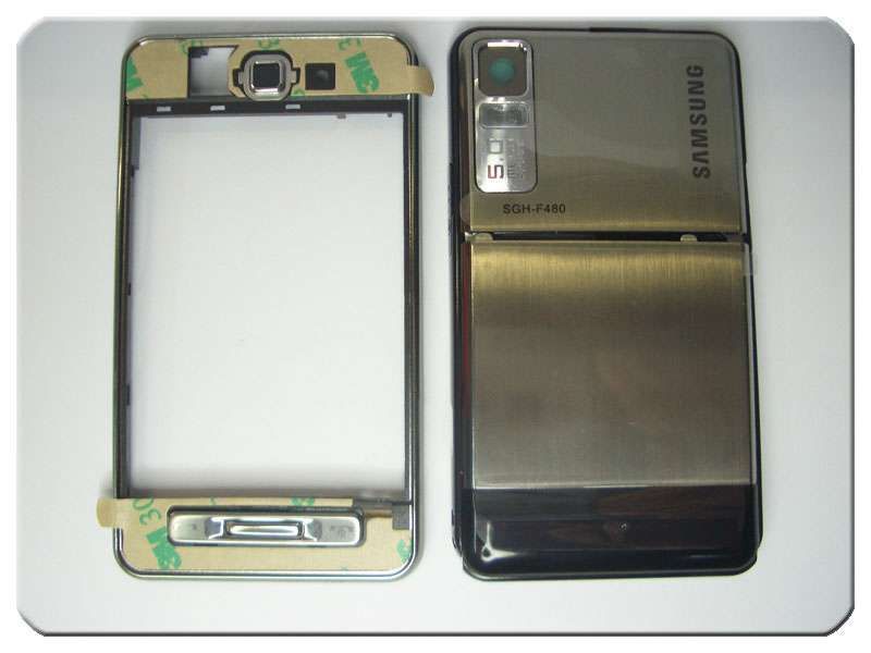 Carcasa Completa con Teclado Samsung F480 Plata